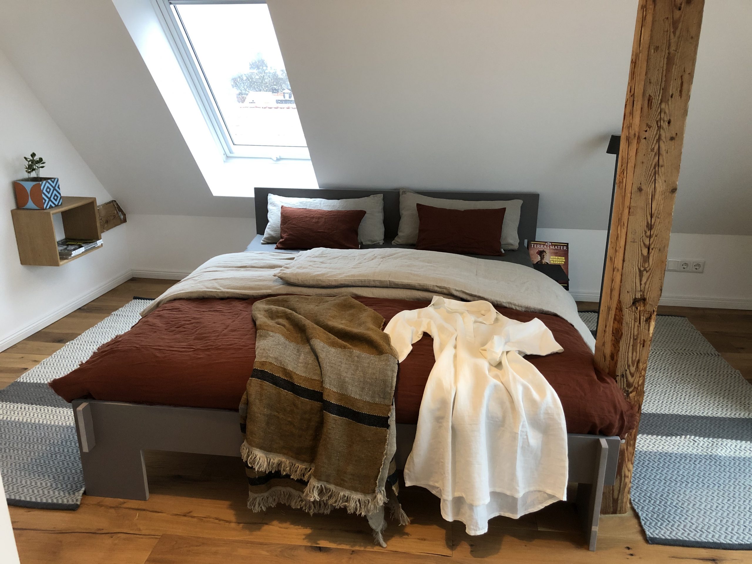 Schlafzimmer in der Ferienwohnung in Detmold