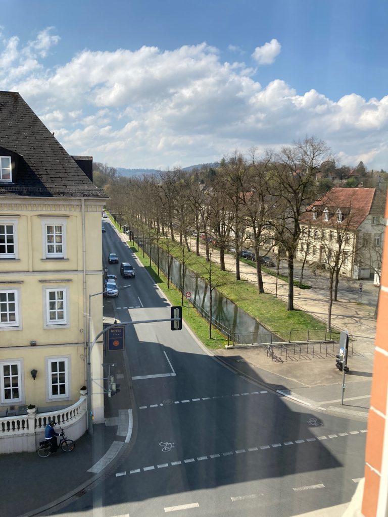 Panorama-Blick über Detmold vom Apartment Hoher Priester